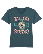 Tattoo Sudio Tricou mânecă scurtă guler V Bărbat Presenter