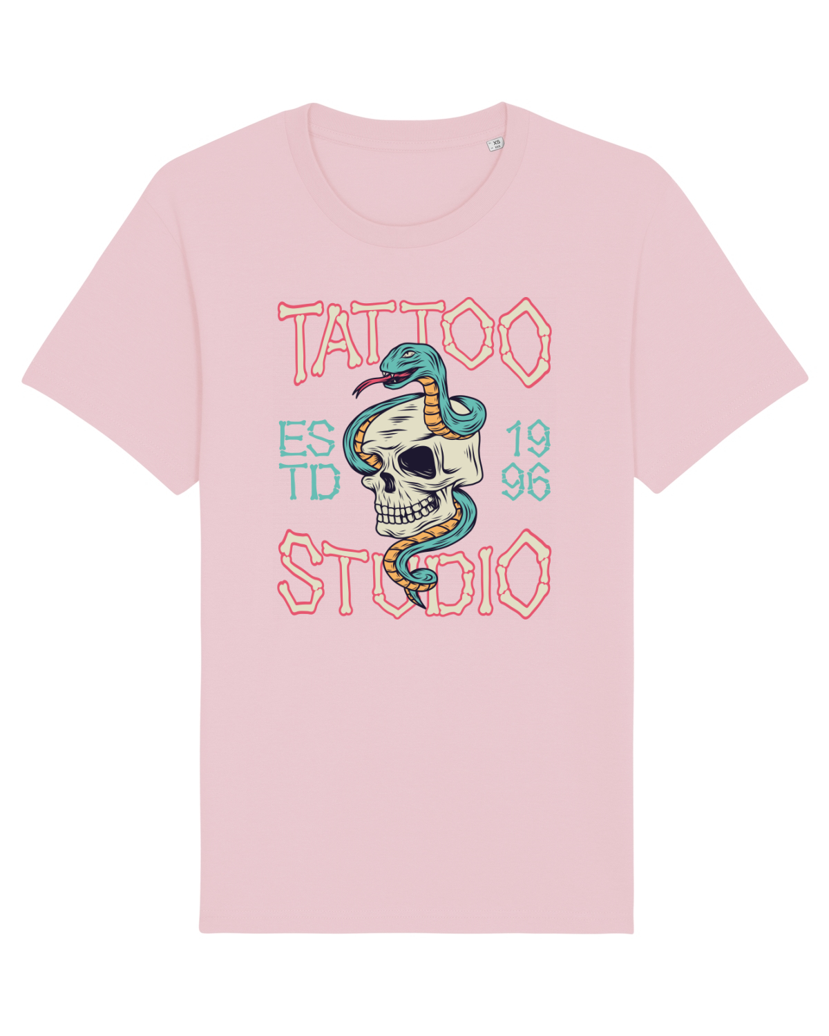 Tricou mânecă scurtă Unisex Rocker Cotton Pink