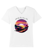 ALL ABORD - V1 Tricou mânecă scurtă guler V Bărbat Presenter