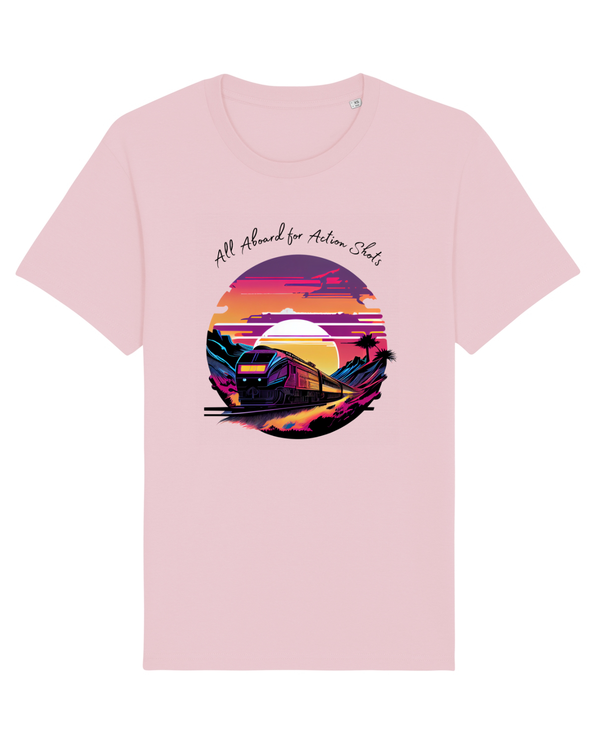 Tricou mânecă scurtă Unisex Rocker Cotton Pink