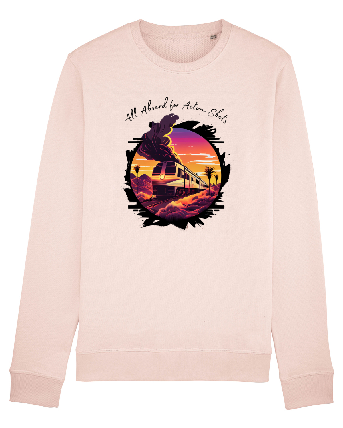 Bluză mânecă lungă Unisex Rise Candy Pink