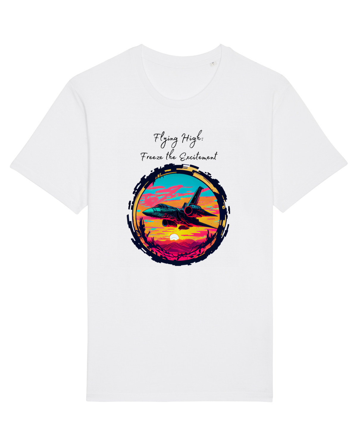 Tricou mânecă scurtă Unisex Rocker White