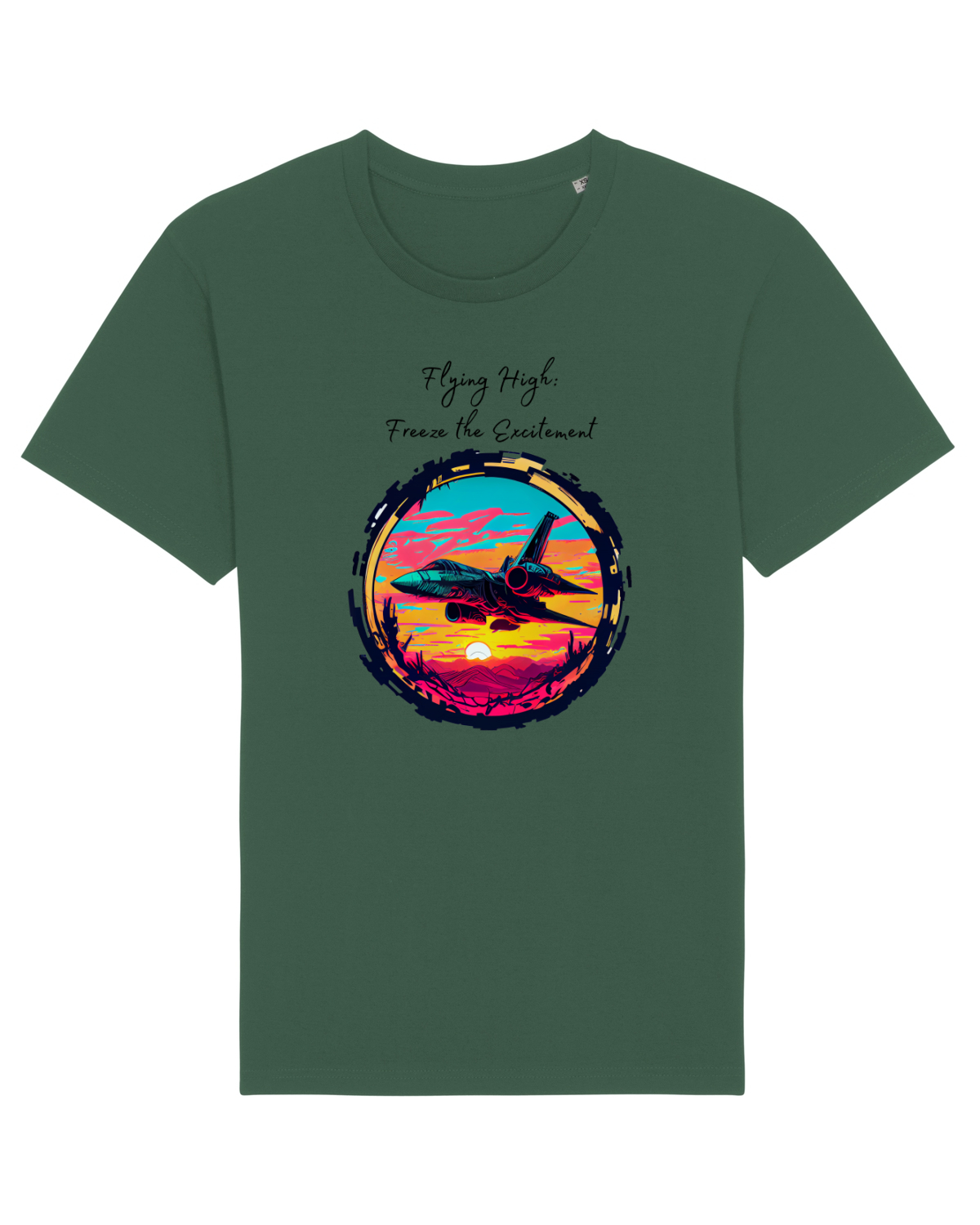 Tricou mânecă scurtă Unisex Rocker Bottle Green