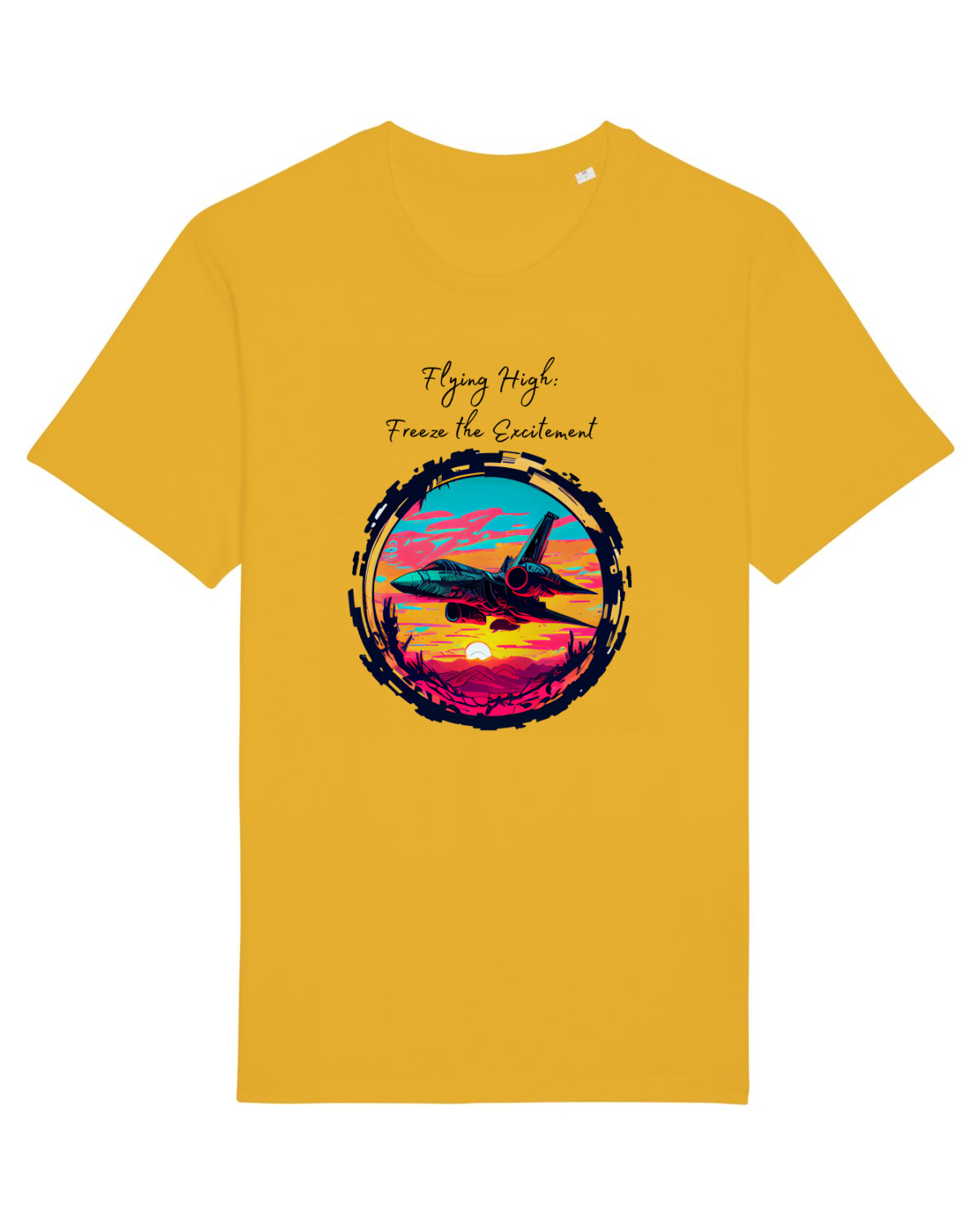 Tricou mânecă scurtă Unisex Rocker Spectra Yellow