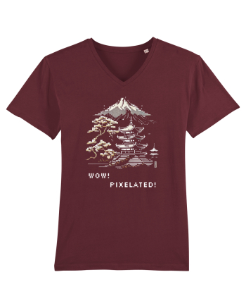 PIXELATED - V2 Burgundy