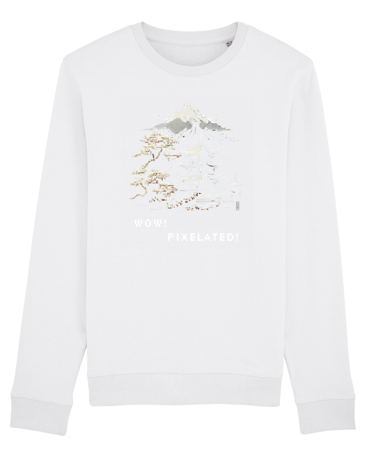 Bluză mânecă lungă Unisex Rise White