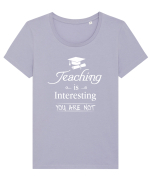 Teaching Tricou mânecă scurtă guler larg fitted Damă Expresser