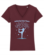 Achieving Inner Peace Tricou mânecă scurtă guler V Damă Evoker