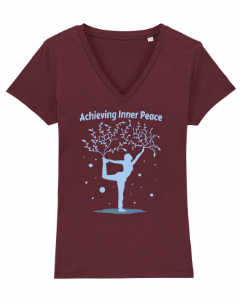 Achieving Inner Peace Burgundy