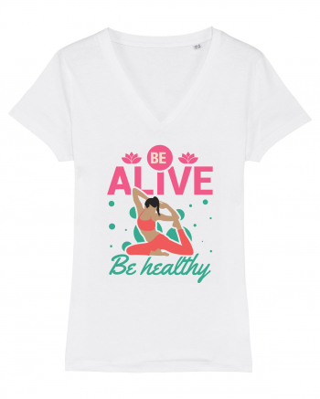 Be Alive be Healthy White