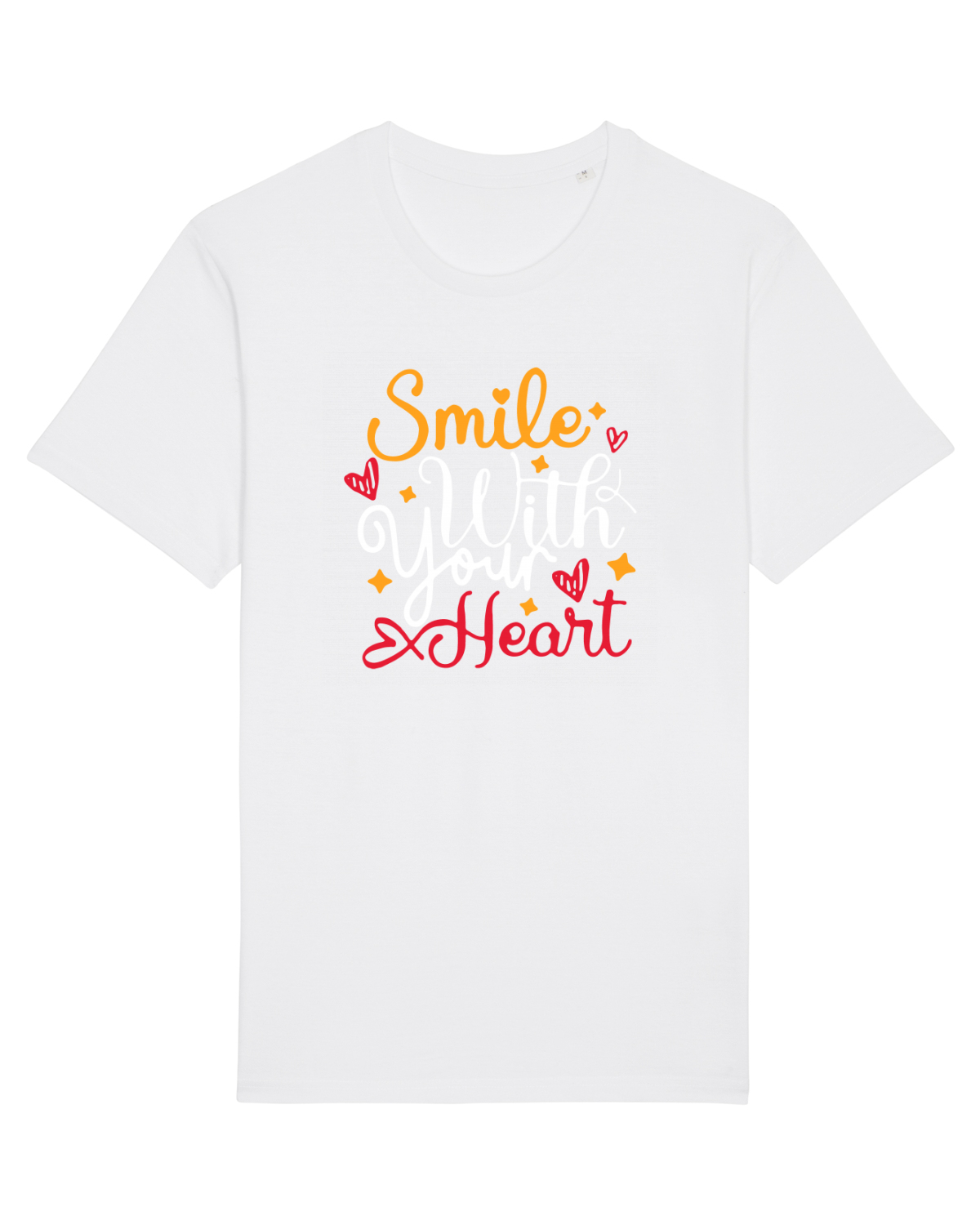 Tricou mânecă scurtă Unisex Rocker White