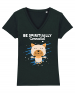 Be Spiritually Connected Tricou mânecă scurtă guler V Damă Evoker