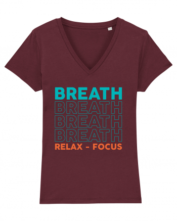 Breath Relax Focus Burgundy