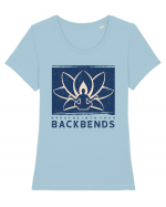 Breathe into Your Backbends Tricou mânecă scurtă guler larg fitted Damă Expresser