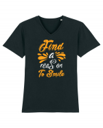 SMILE Tricou mânecă scurtă guler V Bărbat Presenter