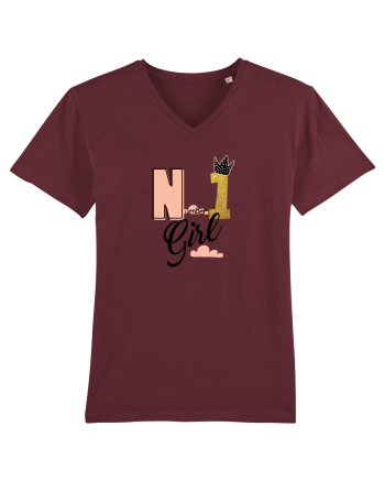 No 1 Girl Burgundy
