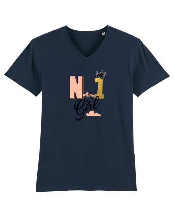 No 1 Girl French Navy
