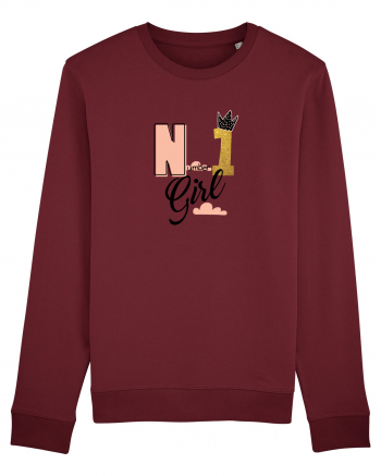 No 1 Girl Burgundy