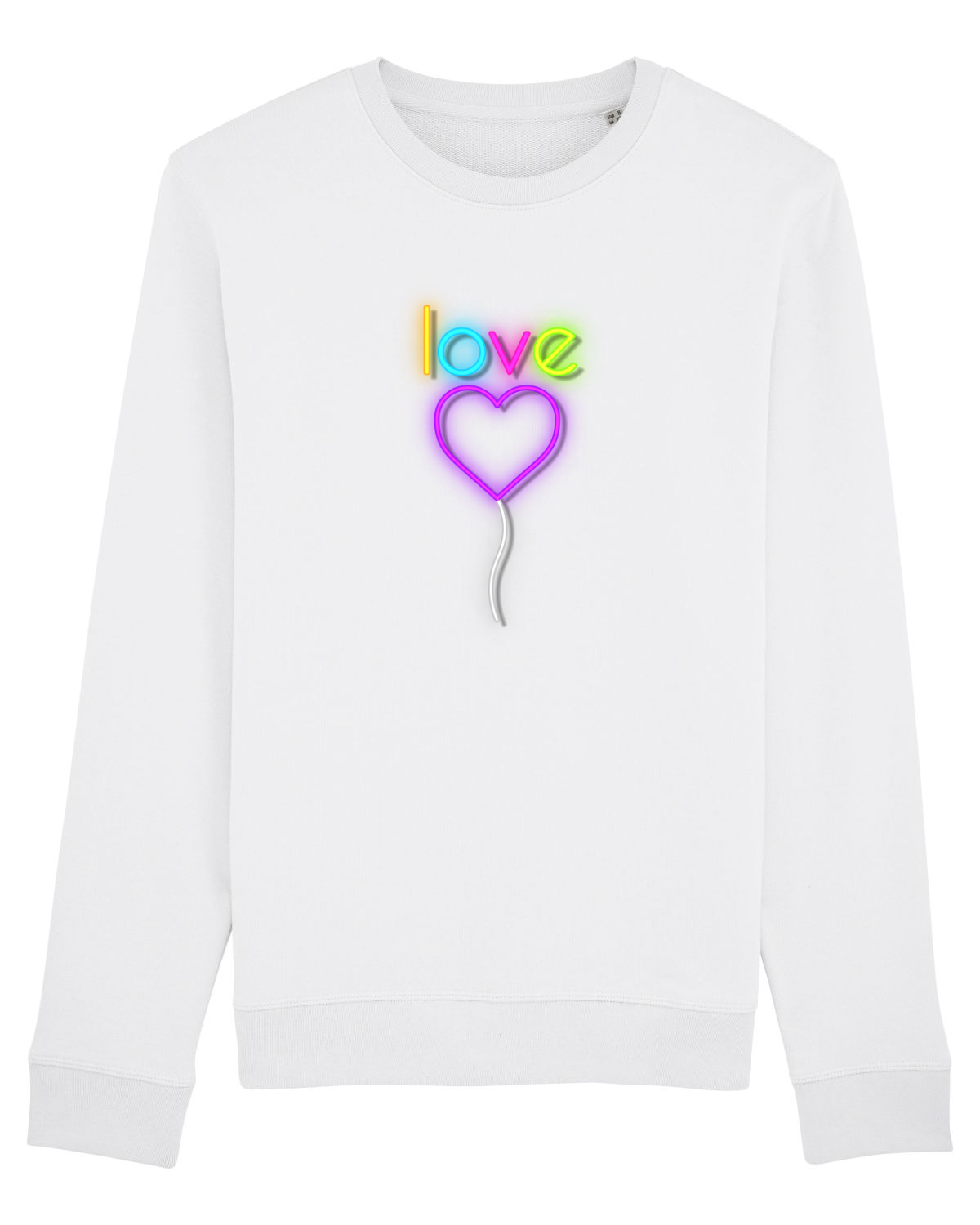 Bluză mânecă lungă Unisex Rise White