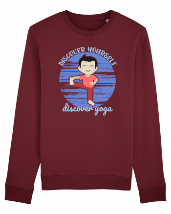 Discover Yourself Discover Yoga Burgundy