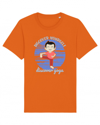 Discover Yourself Discover Yoga Bright Orange