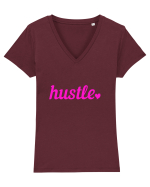 HUSTLE Tricou mânecă scurtă guler V Damă Evoker