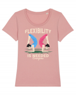 Flexibility is Needed Tricou mânecă scurtă guler larg fitted Damă Expresser