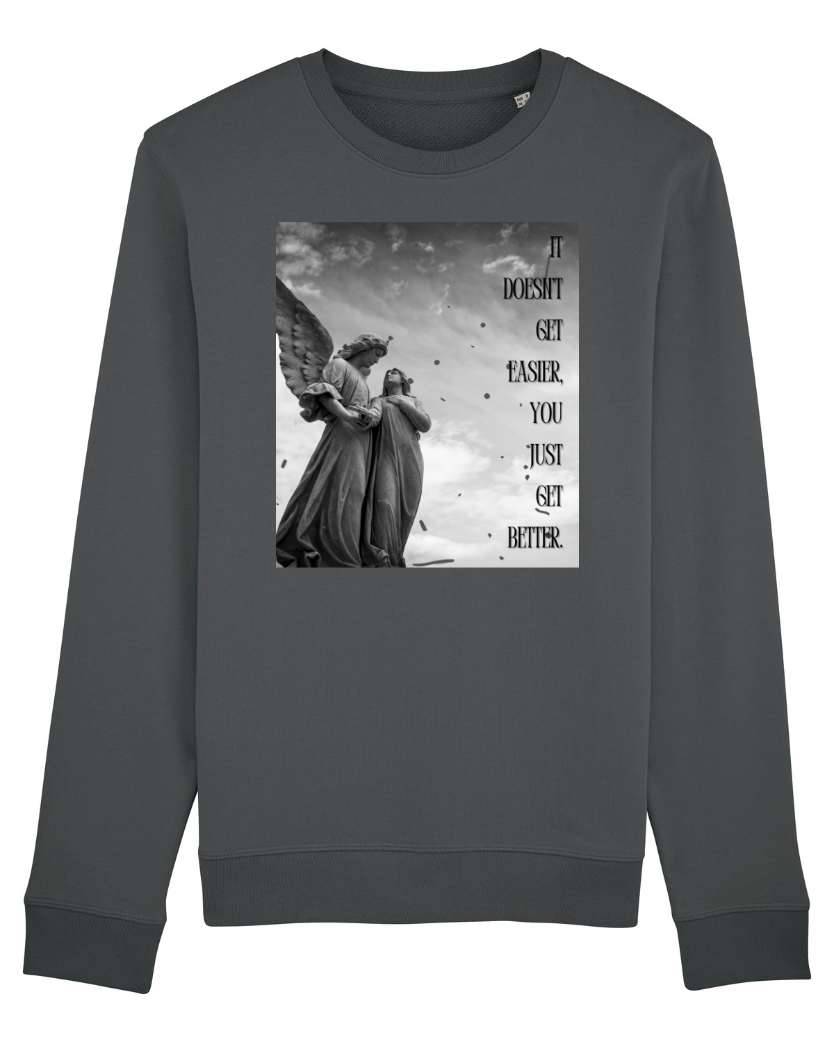 Bluză mânecă lungă Unisex Rise Anthracite