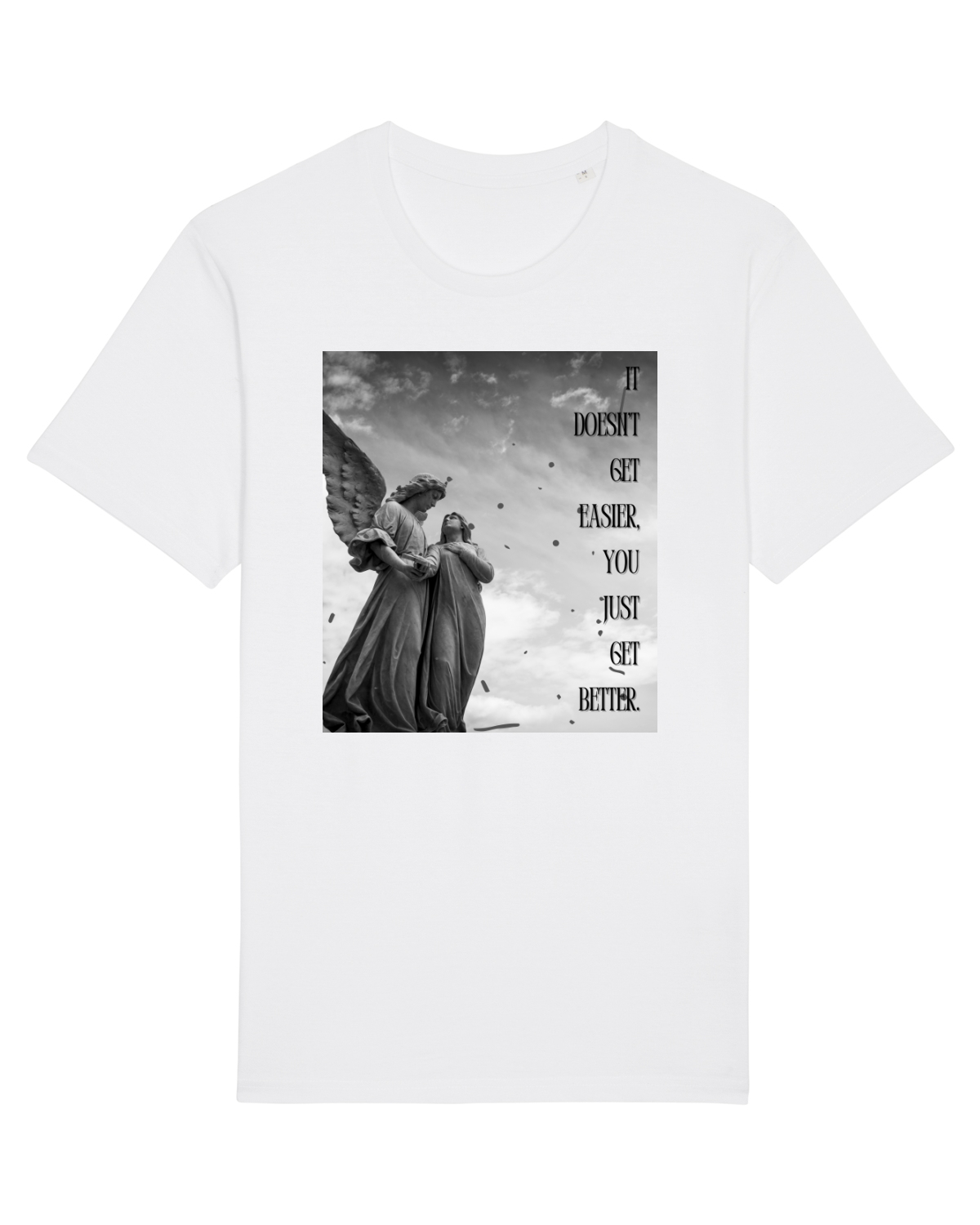 Tricou mânecă scurtă Unisex Rocker White