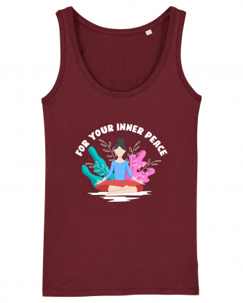 For Your Inner Peace Burgundy