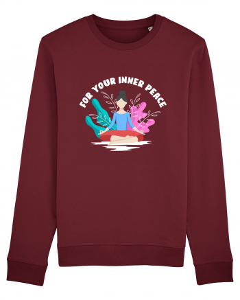 For Your Inner Peace Burgundy