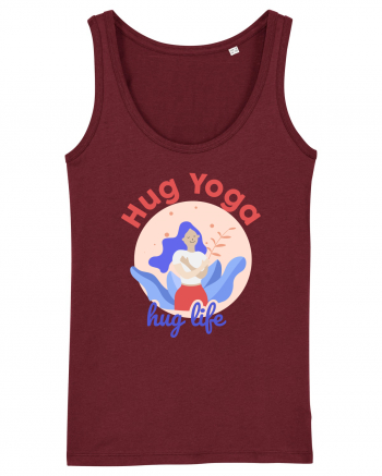 Hug Yoga Hug Life Burgundy