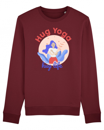 Hug Yoga Hug Life Burgundy