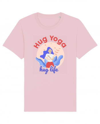 Hug Yoga Hug Life Cotton Pink