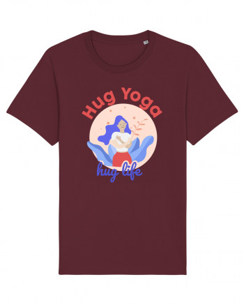 Hug Yoga Hug Life Burgundy