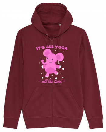 It's All Yoga All the Time Burgundy