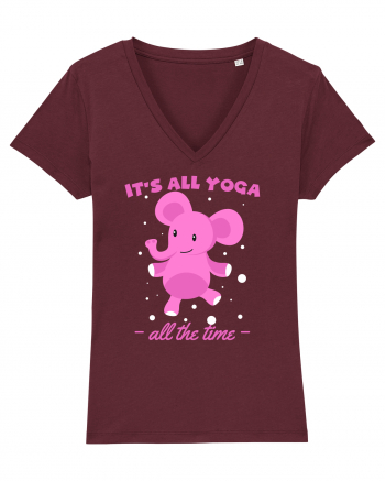 It's All Yoga All the Time Burgundy