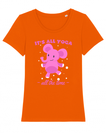 It's All Yoga All the Time Bright Orange