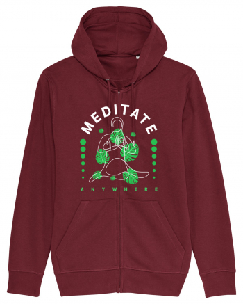 Meditate Anywhere Burgundy