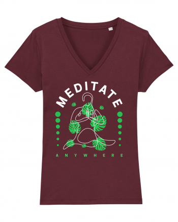 Meditate Anywhere Burgundy