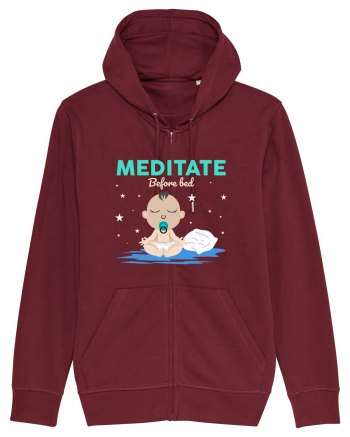 Meditate Before Bed Burgundy