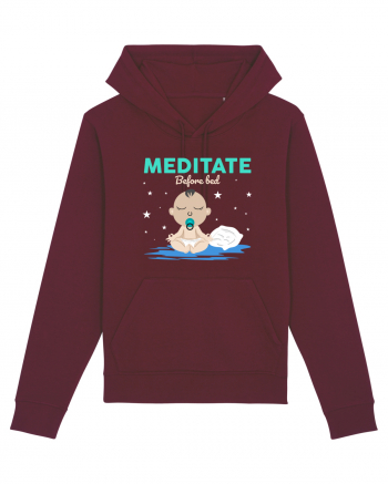 Meditate Before Bed Burgundy