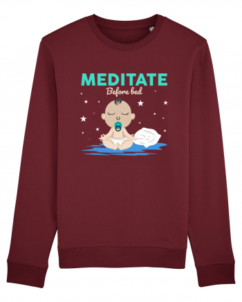 Meditate Before Bed Burgundy