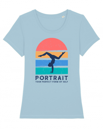 Portrait Your Perfect Form of Self Sky Blue