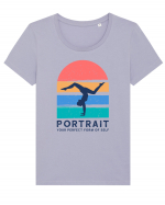 Portrait Your Perfect Form of Self Tricou mânecă scurtă guler larg fitted Damă Expresser