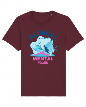 Reduces the Pain of Mental Health Burgundy