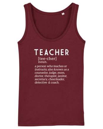 Teacher Burgundy