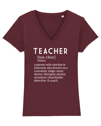 Teacher Burgundy