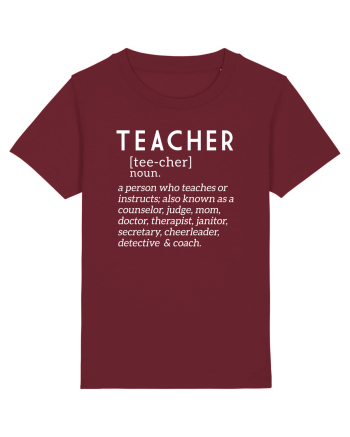 Teacher Burgundy