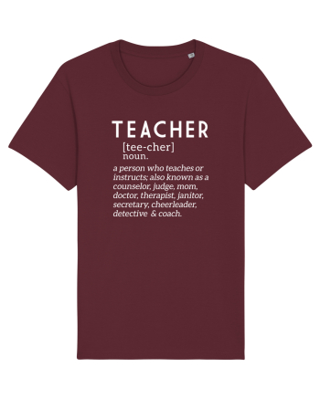 Teacher Burgundy